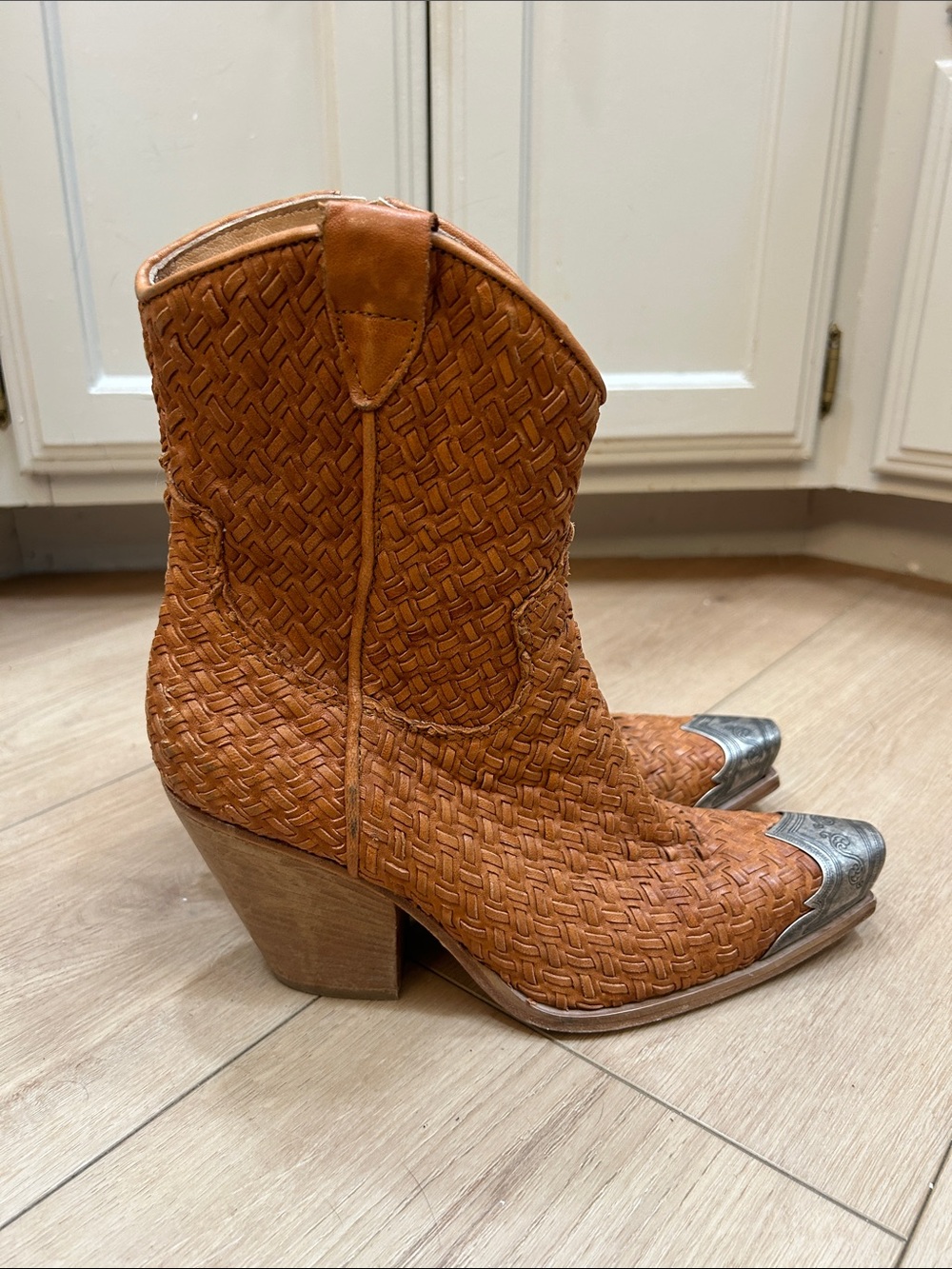 Free People Woven Brayden Western Boots Size 39